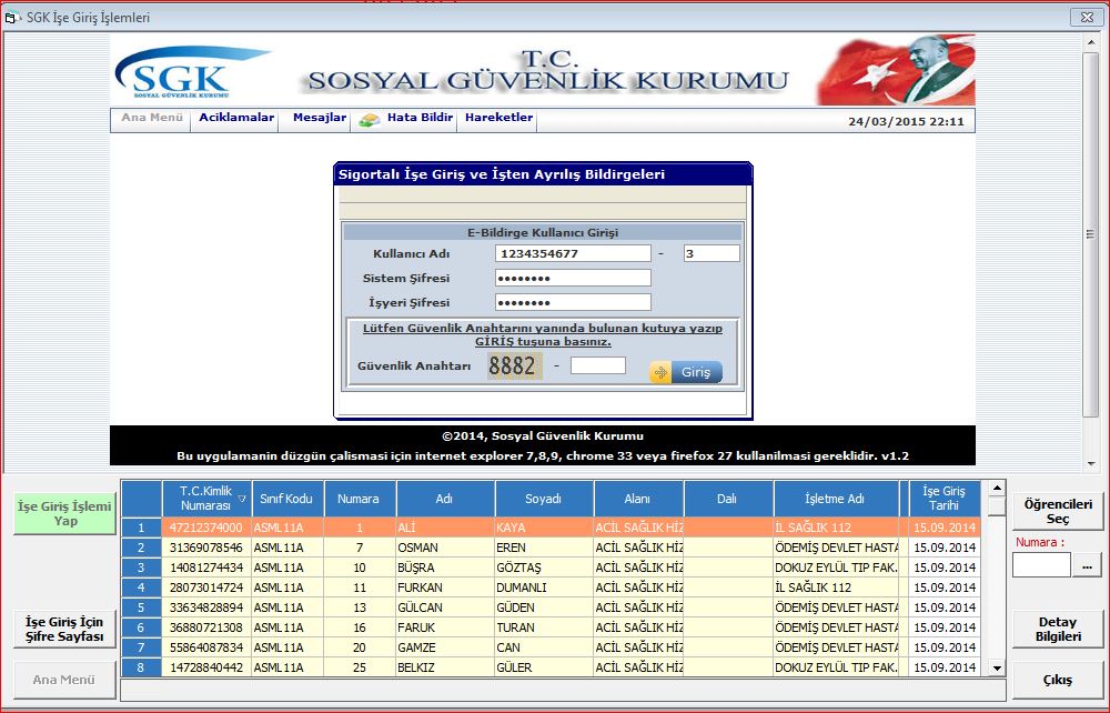 Toplu Sigorta Kayıt